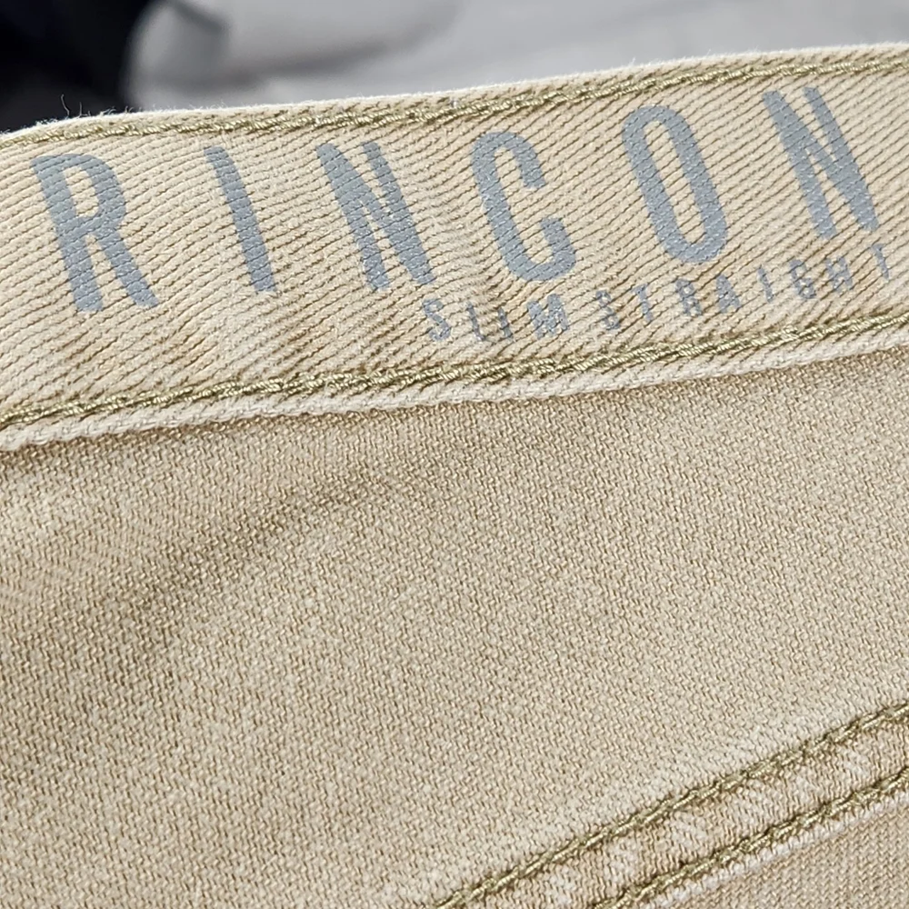 Bullhead Rincon Slim Straight Tan Five Pocket 100% Cotton Jeans Size 34 x 32